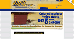 Desktop Screenshot of porte-de-garage-sectionnelle.com